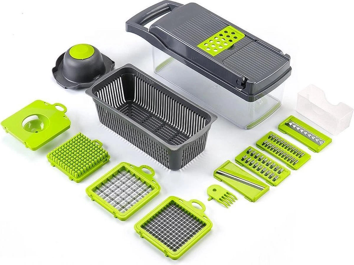 Merkloos Mandoline - Multifunctionele Groentesnijder - Groentesnijder - Keukengerei - Groentesnijder Met Opbergbox - Keukenmandoline - Allessnijder - Snijmachine - Groentehakker - Slicer Dicer - Groen - Groentesnijder Handmatig 6 Merkloos Mandoline - Multifunctionele Groentesnijder - Groentesnijder - Keukengerei - Groentesnijder Met Opbergbox - Keukenmandoline - Allessnijder - Snijmachine - Groentehakker - Slicer Dicer - Groen - Groentesnijder Handmatig - Afbeelding 6