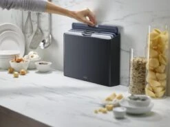 Joseph Joseph JosephJoseph - Folio - Snijplank - In Houder - Groot - Set Van 5 Stuks - Grijs -Merkloos Winkel 1200x900 125