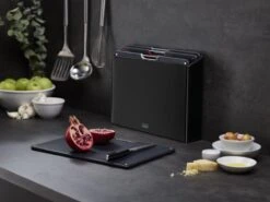 Joseph Joseph JosephJoseph - Folio - Steel - Snijplank - In Houder - Groot - Set Van 5 Stuks - Zwart -Merkloos Winkel 1200x900 134