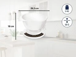 Soehnle Analoge Keukenweegschaal Culina Pro - Wit - Tot 5 Kg -Merkloos Winkel 1200x900 226