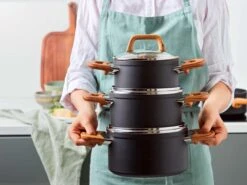 Gero Mark Kookpannenset - 4-delig - Zwart - Houtlook Grepen - Inductie - PFAS-vrij -Merkloos Winkel 1200x900 27