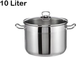 Haushalt Soeppan Met Glazen Deksel - 10 Liter- RVS 16 Haushalt Soeppan Met Glazen Deksel - 10 Liter- RVS -Merkloos Winkel 1200x905 17