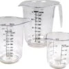 Excellent Houseware Maatbekersset - 3 Stuks - Transparant
