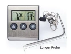 Boticz - 2-in-1 Magnetische Digitale Kern Thermometer Met Keuken Timer Alarm - Magnetische Vloeistof/Vlees Temperatuurmeter Met Meetsonde Draad & Kook Timer - 0-250 Graden Celcius - Inclusief Gratis Batterijen -Merkloos Winkel 1200x913 7