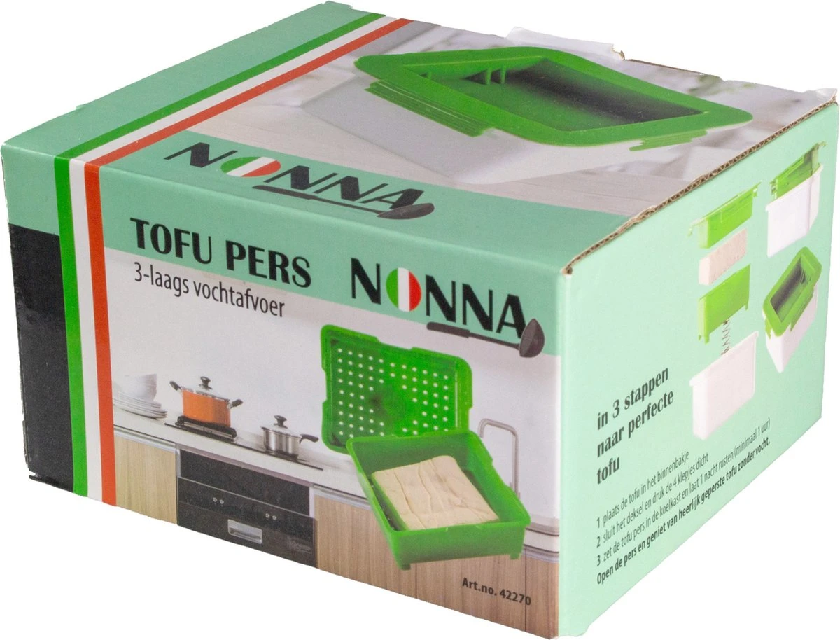 Nonna Tofu Pers 3-laags - Tofu Press - Tofupers - 15x17x10 7 Nonna Tofu Pers 3-laags - Tofu Press - Tofupers - 15x17x10 - Afbeelding 7