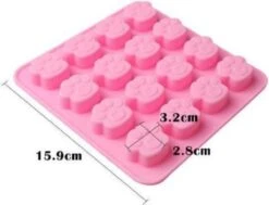 Akyol - Siliconen Vorm Pootjes - Ijsblokjesvorm, Chocolade Vorm Honden Poot Mal 16 Delig Epoxy Mallen Flexibel Kunsstof Epoxy Mold Gietmal Zeep Siliconen Mallen Chocolade Mal -Merkloos Winkel 1200x916 5