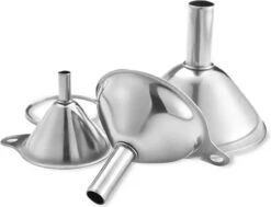 Chefsey - Trechter Set – Keuken – 3 Stuks – RVS – Keukengerei