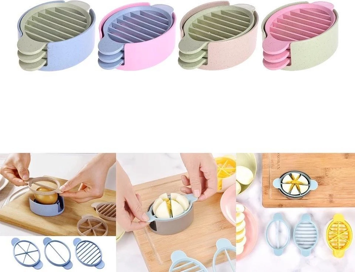 Eiersnijder 3-in-1 - Ei Snijder - Eiersnijders 2 Eiersnijder 3-in-1 - Ei Snijder - Eiersnijders - Afbeelding 2