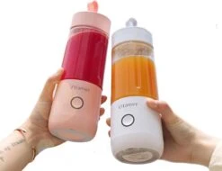 Merkloos Mini Blender - Smoothie Maker - Compact Blender - Draagbare Blender - Oplaadbare Mini Blender - Portable Blender - Draagbare Mini Blender - Lichtgewicht - Vitamer 4 Bladen - Fruit Juicer - Fruit Blender - Blender - Blender - Blenders - Keukenmachines -Merkloos Winkel 1200x925 6