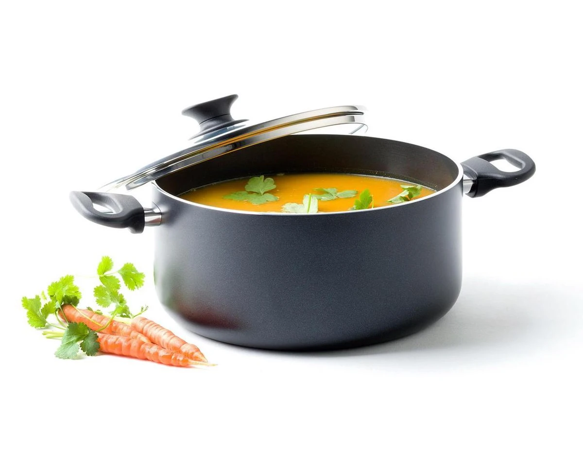 GreenPan Cambridge Kookpan Met Deksel 24cm - Zwart - Inductie - PFAS-vrij 9 GreenPan Cambridge Kookpan Met Deksel 24cm - Zwart - Inductie - PFAS-vrij - Afbeelding 9