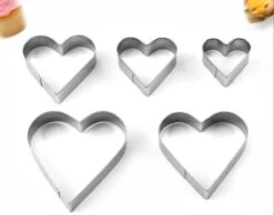 Set Van 5 Koekjes Uitstekers - Uitsteekvormpjes - Rvs Uitsteekvormen - Koekjesvormen Hartje - Bakvormen - Valentijnsdag -Merkloos Winkel 1200x941 9