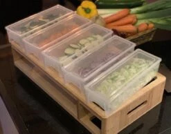 HUISSON Luxe Houten Snijplank XXL Met 5 Opvangbakken En 4 Raspen 50 X 27 X 10 Cm Groentesnijder Keukengerei Snijplank Hout BBQ -Merkloos Winkel 1200x942 4