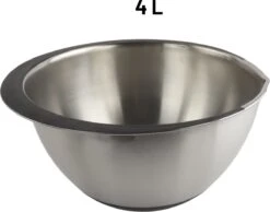 Orange85 Mengkom - RVS - Met Rubberen Rand - 4L - Beslagkom -Merkloos Winkel 1200x943 7