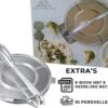Southland Tortilla Pers - Ø20CM - Incl. E-book + 10 Persvellen - Tortillapers - Roti Maker - Tortilla Press - Taco - Raviolimaker