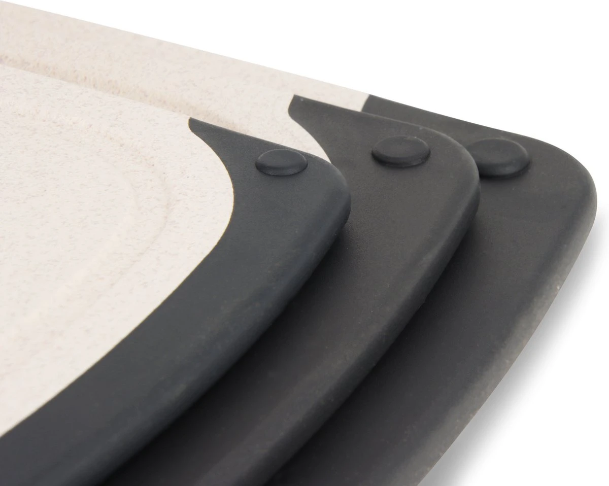 Ubian 3-delige Kunststof Snijplanken Set Met Anti-slip Handvaten – Incl. Grote Snijplank Van 40x24cm 4 Ubian 3-delige Kunststof Snijplanken Set Met Anti-slip Handvaten – Incl. Grote Snijplank Van 40x24cm - Afbeelding 4