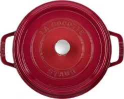 Staub - Ronde Cocotte 24 Cm - Kers -Merkloos Winkel 1200x960 1