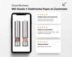 MD-Goods ® Elektrische Peper En Zoutmolen Set - Pepermolen - RVS - Cadeau - Restaurant Kwaliteit -Merkloos Winkel 1200x960 14