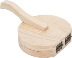 Tortilla Maker – Houten Noedel Pers - Burrito - Taco’s - Wrap - Dumplings - Taartbodem - Deeg - Eten - Hout -Merkloos Winkel 1200x962 7
