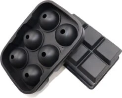 Luxe IJsblokvormen - Set Van 2 - 6 Grote Ronde Ijsballen En 6 Vierkante Ijsblokken - Voedselveilig Siliconen - Zwart 9 Luxe IJsblokvormen - Set Van 2 - 6 Grote Ronde Ijsballen En 6 Vierkante Ijsblokken - Voedselveilig Siliconen - Zwart -Merkloos Winkel 1200x965 8