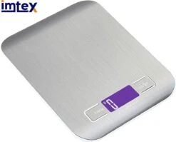 IMTEX Digitale Precisie Keukenweegschaal - Tot 5000 Gram - Zilver -Merkloos Winkel 1200x967 3