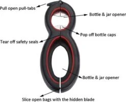 LOUZIR 6 In 1 Blikopener- Flesopener- Potopener- Deksel Opener- Gereedschap Om Doppen Van Flessen En Potten Te Verwijderen -Merkloos Winkel 1200x969 10