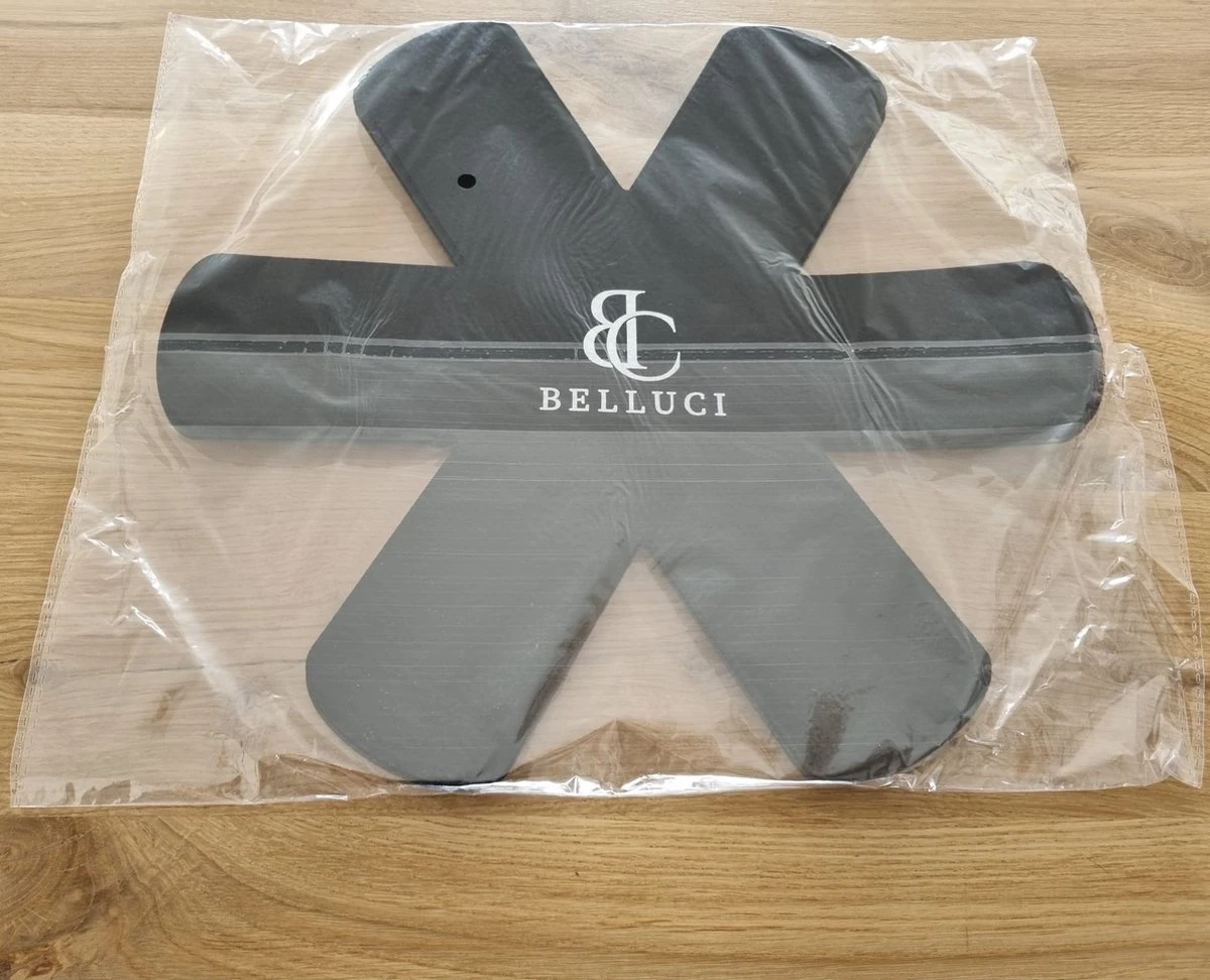 Belluci 6 Stuks Pannenbeschermer Zwart Met Anti Slip - Pannenonderzetter Hittebestendig - Pannen Beschermers Tussenlegger - Onderzetters - Ø38cm 10 Belluci 6 Stuks Pannenbeschermer Zwart Met Anti Slip - Pannenonderzetter Hittebestendig - Pannen Beschermers Tussenlegger - Onderzetters - Ø38cm - Afbeelding 10