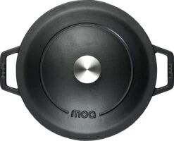 MOA Gietijzeren Braadpan - Inhoud 5,7 Liter - 26CM - Rond - Alle Warmtebronnen - Ook Voor Inductie - Gewicht 5,8 Kg - Zwart - C26B -Merkloos Winkel 1200x974 5