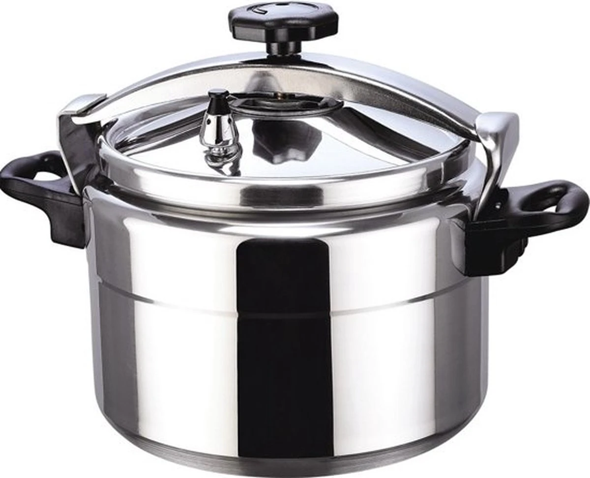 Snelkookpan Pressure Cooker Aluminium 8 Liter - Geschikt Voor Alle Warmtebronnen 1 Snelkookpan Pressure Cooker Aluminium 8 Liter - Geschikt Voor Alle Warmtebronnen