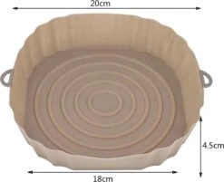 Consumerce® Siliconen AirFryer Mandje Grijs Medium (18cm) – AirFryer Accesoires – AirFryer Bakjes Siliconen – AirFryer Siliconen Bakje – AirFryer Bakpapier Siliconen – AirFryer Bakpapier XL – AirFryer Bakje – AirFryer Bakvorm – Heteluchtfriteuse -Merkloos Winkel 1200x978 13