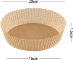 Airfryer Bakpapier- Airfryer Bakpapier 20cm- Eco Friendly- Airfryer Bakpapier Rond- Non Stick- Bakpapier- Airfryer Accessoire- Hete Lucht Friteuse Bakjes- Airfryer Bakpapier 50 Stuks- Geschikt Voor Phillips, Princess En Alle Andere Airfryers -Merkloos Winkel 1200x979 12