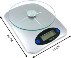 Keukenweegschaal Digitaal - Nauwkeurig - 2 Gr Tot 5 Kg - LCD Display - Inclusief Batterijen - Rheme -Merkloos Winkel 1200x981 6