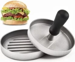 Merkloos Hamburgerpers BBQ Accessoires - Hamburger Pers Maker - Burger Press - Hamburgermaker - Burgerpers - Inclusief 50 Hamburger Wax Papiertjes -Merkloos Winkel 1200x984 11