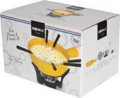 Boska Fondueset Super Cheesy - Kaasvormige Fonduepan - Vaatwasserbestendig - Geel - 1,3 L -Merkloos Winkel 1200x984 19