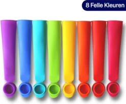 Siliconen IJslolly Vormpjes (12 Stuks) - IJsvormpjes - XL - Extra Kleuren - IJs Maken - Vaatwasser Bestendig - BPA Vrij - Met Receptkaart -Merkloos Winkel 1200x985 11