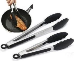 Merkloos BBQ Siliconen Tang - Vleestang - Serveertang - Keukentang - Salade Tang – Barbecuetang – Zwart 21cm - Bbq Tang - Vleestang -Merkloos Winkel 1200x985 16