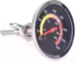 Merkloos Barbecue Thermometer - Temperatuurmeter - Tot 400 Graden - Inbouw - Voor BBQ, Smoker, Kamado, Rookoven, Pizzaoven - RVS - Geschikt Voor O.a. Weber & Houtskoolbarbecues -Merkloos Winkel 1200x988 13