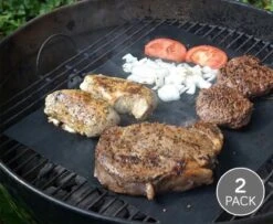 Grill Mat Voor Oven / BBQ - 2 Stuks - Hittebestendig Tot 290 Graden - Vaatwasser Bestendig - Zwart-Makkelijk Reinigend - Van Heble® -Merkloos Winkel 1200x988 15