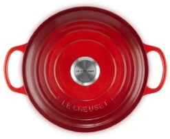Le Creuset - Gietijzeren - Lage Braadpan - 24cm - Kersenrood -Merkloos Winkel 1200x988 3