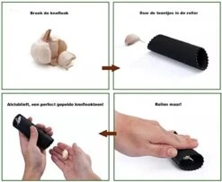 Mister Mill Knoflookpers RVS Incl. Peller En Borstel - Lookpers - Knoflook Pers - Gemberpers - Knoflooksnijder - Knoflookpeller - Garlic Press -Merkloos Winkel 1200x988 6