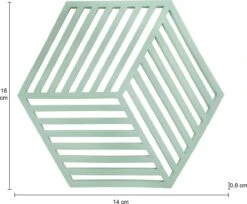Krumble Pannenonderzetter Hexagon / Pan Onderzetter / Pannen Onderzetter / Siliconen / Hittebestendig - Groen -Merkloos Winkel 1200x989 12