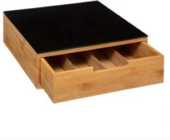 Luxe Capsulehouder Voor Koffiecups - Bamboe - Koffieapparaat Stand Met Lade Voor Koffiecups - Stijlvolle Koffiecupshouder -Merkloos Winkel 1200x990 5