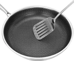 Honingraat Heavy Duty Anti-aanbak Koekenpan - Steelpan - Wok - Met Deksel 30 Cm - Gas - Elektrisch - Inductie - Oven 11 Honingraat Heavy Duty Anti-aanbak Koekenpan - Steelpan - Wok - Met Deksel 30 Cm - Gas - Elektrisch - Inductie - Oven -Merkloos Winkel 1200x991