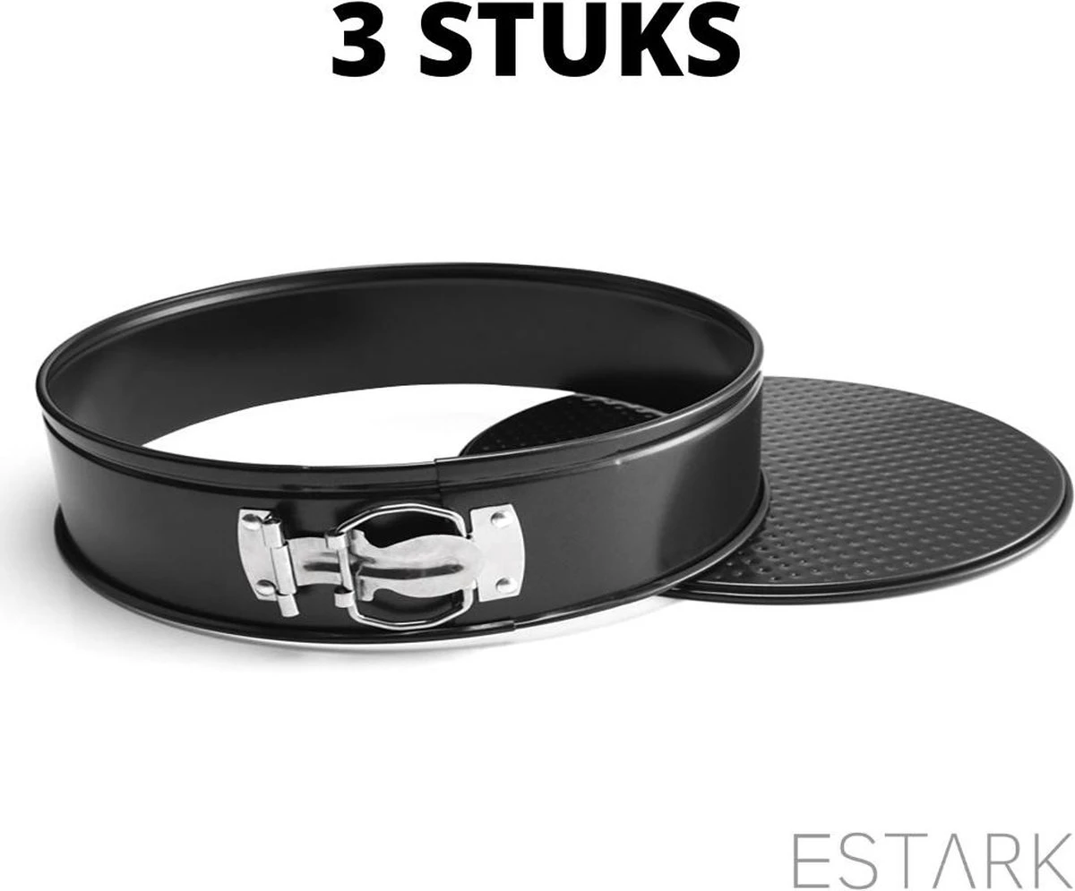 ESTARK® 3-Delige Ronde RVS Oven Bakvorm - Springvorm Set - Bak Vorm Voor Oven - Bakblik Taartvorm - Voor Het Bakken Van Cake Taarten Quiche - Cakevorm - Quichevorm - Taartblik Ring Metalen Ovenvorm - Rond - Ovenbakvorm 23/26/28cm - Set Van 3 17 ESTARK® 3-Delige Ronde RVS Oven Bakvorm - Springvorm Set - Bak Vorm Voor Oven - Bakblik Taartvorm - Voor Het Bakken Van Cake Taarten Quiche - Cakevorm - Quichevorm - Taartblik Ring Metalen Ovenvorm - Rond - Ovenbakvorm 23/26/28cm - Set Van 3 - Afbeelding 17