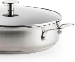 KitchenAid Stainless Steel Hapjespan Met Glazen Deksel ø28cm - RVS - Inductie - Anti-aanbak -Merkloos Winkel 1200x995 4