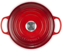 Le Creuset - Gietijzeren - Lage Braadpan - 24cm - Kersenrood -Merkloos Winkel 1200x998 3