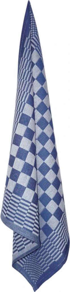 Merkloos Theedoekenset Blok Blauw - 65x65 – 6 Stuks - Geblokt - Blokdoeken - 100% Katoen - Horeca Theedoeken – Vaatdoek – Theedoek Geruit -Merkloos Winkel 290x1200