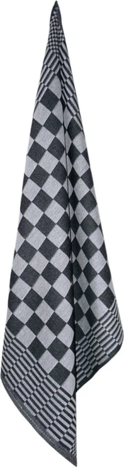 Merkloos Theedoekenset Blok Zwart - 65x65 – 6 Stuks - Geblokt - Blokdoeken - 100% Katoen - Horeca Theedoeken – Vaatdoek – Theedoek Geruit -Merkloos Winkel 320x1200