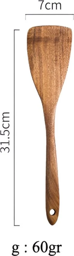 Thaise Teak Houten Lepel Set - Natuurlijk Hout - Rijst Lepel - Vergiet - Soep Lepel - Schep Lepels - Pollepels -Merkloos Winkel 351x1200 1