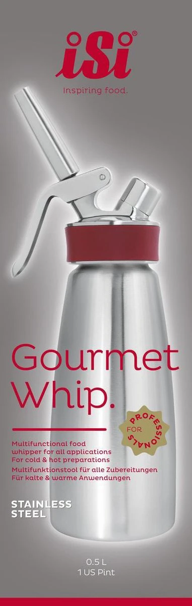 ISi Gourmet Whip Plus Rvs - 0.5 Ltr 4 ISi Gourmet Whip Plus Rvs - 0.5 Ltr - Afbeelding 4