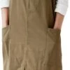 House Of Husk Linnen Keukenschort - Dames Kook Schort - Apron - Crossback - Khaki